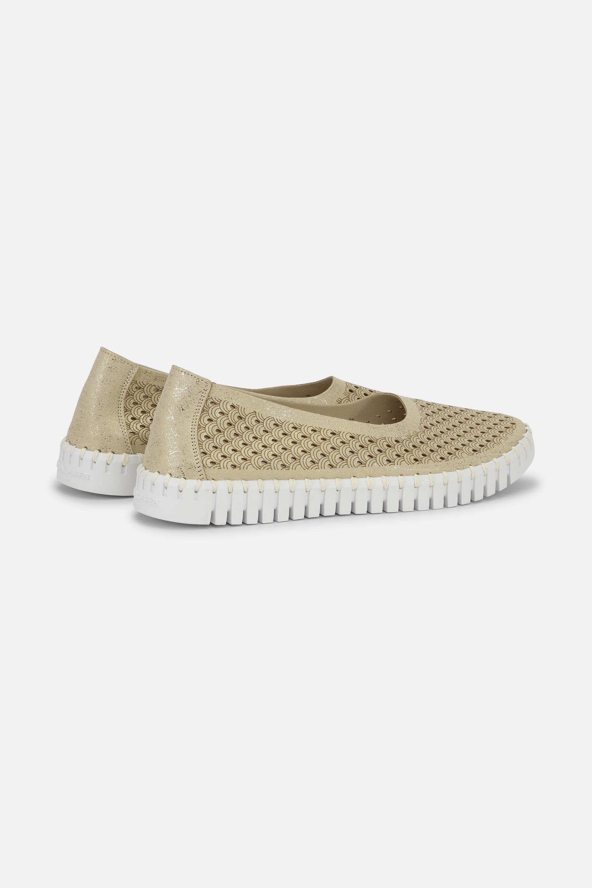 Tulip Zapatos con Brillo - Platin White